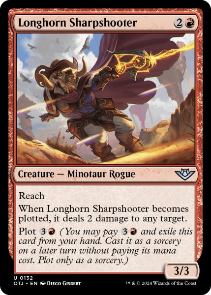 画像1: 【ENG】長角の名手/Longhorn Sharpshooter[MTG_OTJ_0132_U] (1)