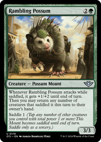 画像1: 【ENG】放浪するフクロネズミ/Rambling Possum[MTG_OTJ_0176_U] (1)