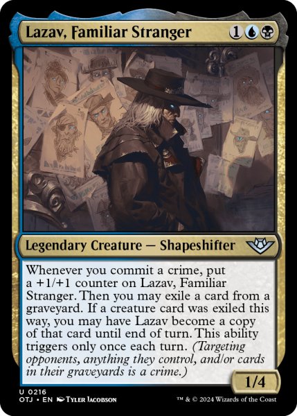 画像1: 【ENG】見覚えのある余所者、ラザーヴ/Lazav, Familiar Stranger[MTG_OTJ_0216_U] (1)