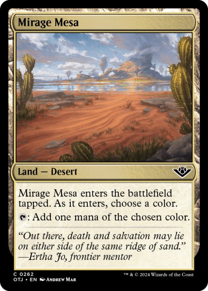 画像1: 【ENG】蜃気楼の台地/Mirage Mesa[MTG_OTJ_0262_C] (1)