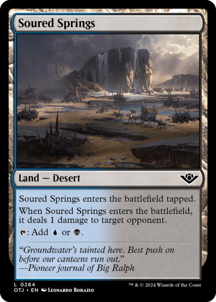 画像1: 【ENG】不快な泉/Soured Springs[MTG_OTJ_0264_C] (1)