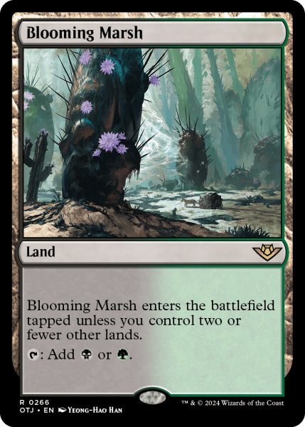 画像1: 【ENG】花盛りの湿地/Blooming Marsh[MTG_OTJ_0266_R] (1)