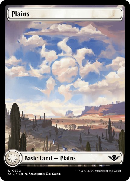 画像1: 【ENG】平地/Plains[MTG_OTJ_0272_L] (1)