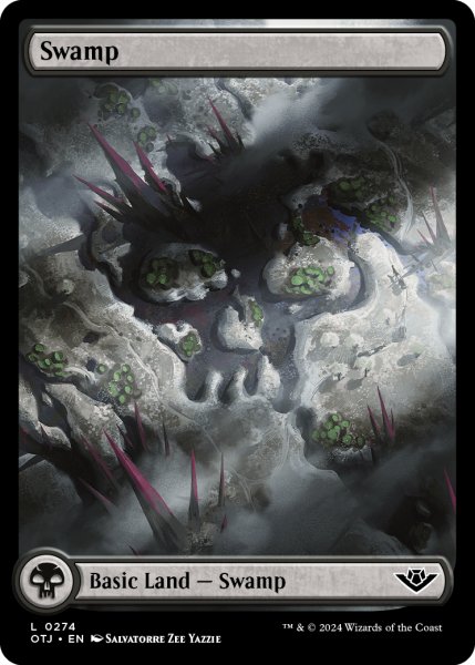 画像1: 【ENG】沼/Swamp[MTG_OTJ_0274_L] (1)