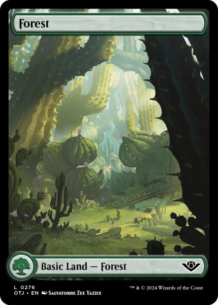 画像1: 【ENG】森/Forest[MTG_OTJ_0276_L] (1)