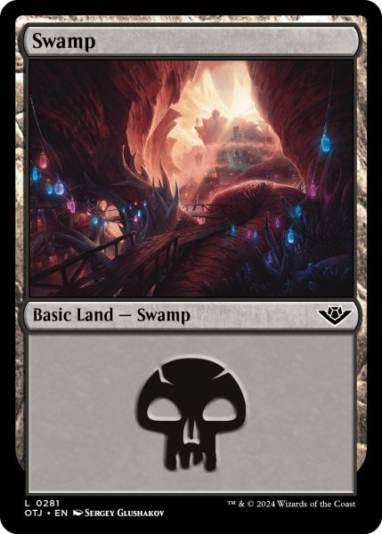 画像1: 【ENG】沼/Swamp[MTG_OTJ_0281_L] (1)