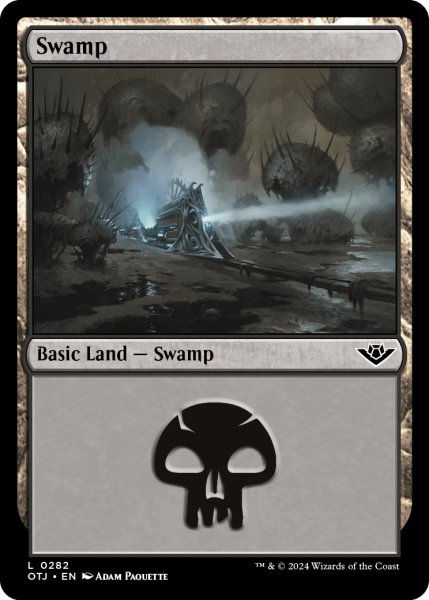 画像1: 【ENG】沼/Swamp[MTG_OTJ_0282_L] (1)