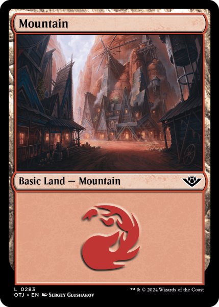 画像1: 【ENG】山/Mountain[MTG_OTJ_0283_L] (1)