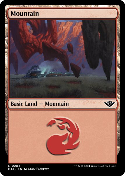 画像1: 【ENG】山/Mountain[MTG_OTJ_0284_L] (1)