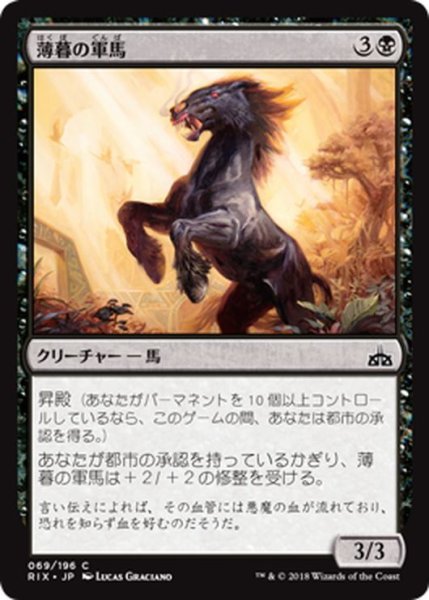 画像1: 【JPN】薄暮の軍馬/Dusk Charger[RIX_069C] (1)