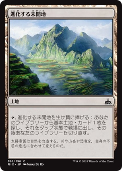 画像1: 【JPN】進化する未開地/Evolving Wilds[RIX_186C] (1)