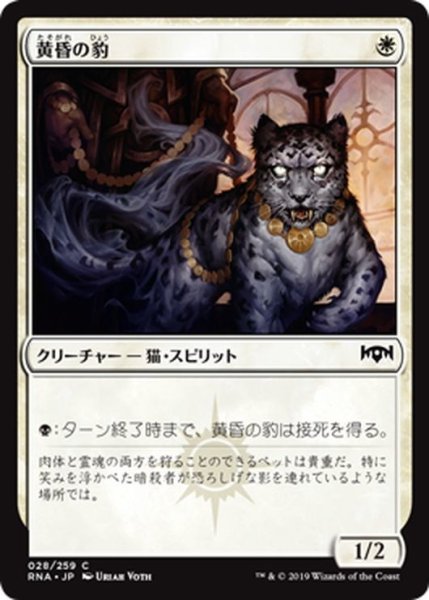 画像1: 【JPN】黄昏の豹/Twilight Panther[MTG_RNA_028C] (1)