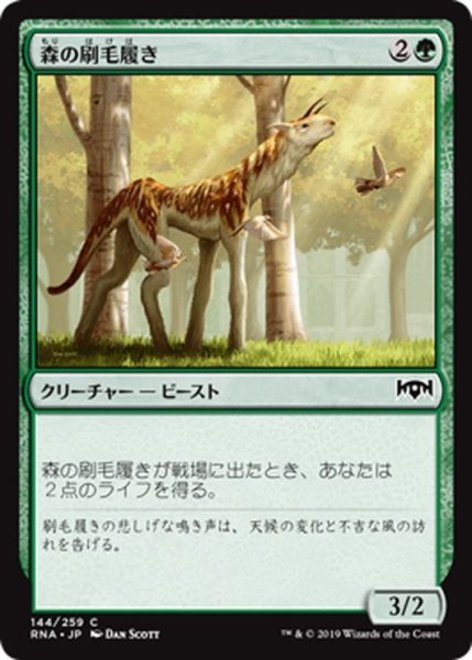 画像1: 【JPN】森の刷毛履き/Sylvan Brushstrider[MTG_RNA_144C] (1)