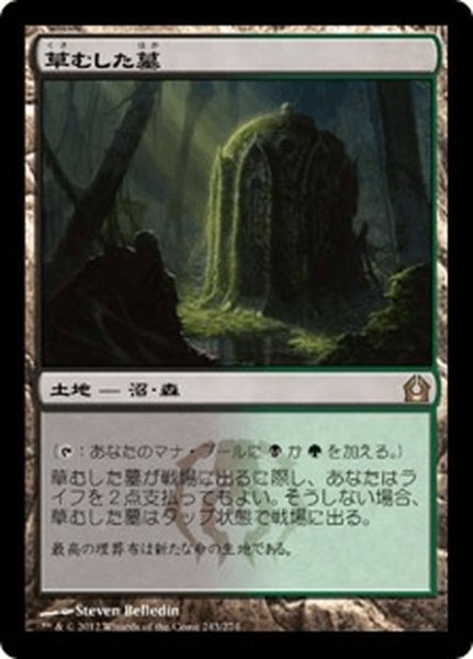 画像1: 【JPN】草むした墓/Overgrown Tomb[MTG_RTR_243R] (1)