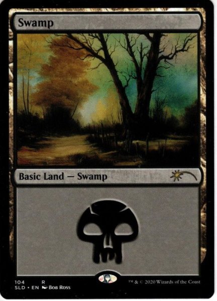 画像1: 【ENG】沼/Swamp[MTG_SLD_104] (1)