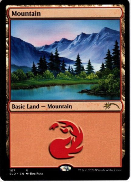 画像1: 【ENG】山/Mountain[MTG_SLD_107] (1)