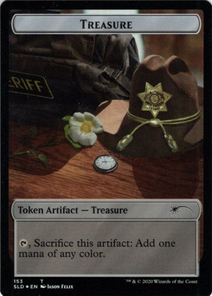 画像1: 【ENG】★Foil★Treasure Token/Walker Tokens[MTG_SLD_153/148] (1)