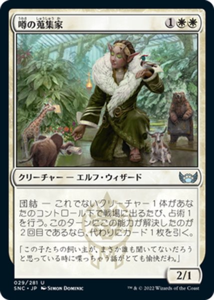 画像1: 【JPN】噂の蒐集家/Rumor Gatherer[MTG_SNC_029U] (1)