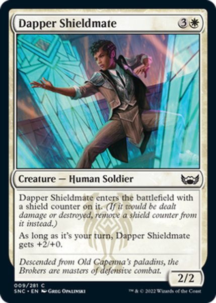 画像1: 【ENG】粋な盾仲間/Dapper Shieldmate[MTG_SNC_009C] (1)