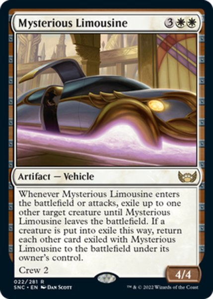 画像1: 【ENG】謎めいたリムジン/Mysterious Limousine[MTG_SNC_022R] (1)