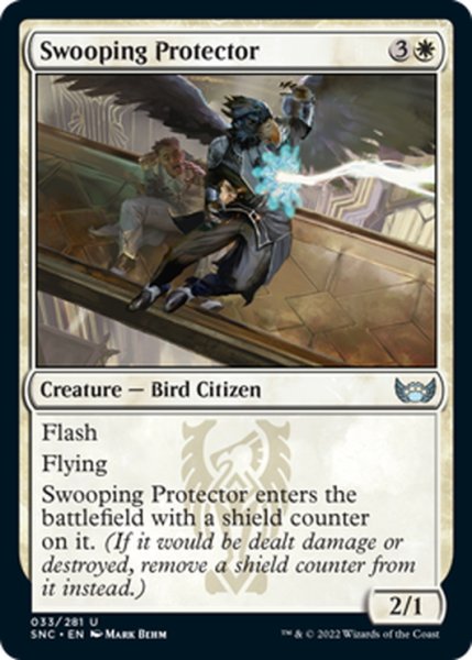 画像1: 【ENG】舞い降りる守護者/Swooping Protector[MTG_SNC_033U] (1)