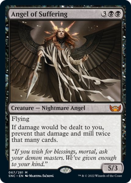 画像1: 【ENG】受難の天使/Angel of Suffering[MTG_SNC_067M] (1)