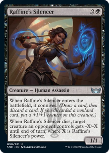 画像1: 【ENG】ラフィーンの口封じ/Raffine's Silencer[MTG_SNC_090U] (1)