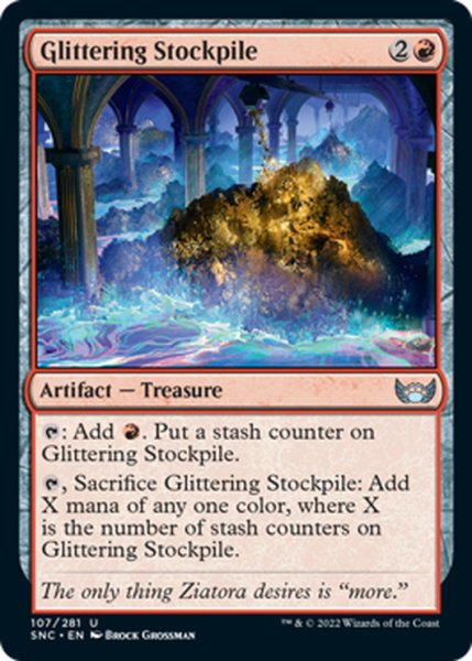 画像1: 【ENG】輝く備蓄品/Glittering Stockpile[MTG_SNC_107U] (1)