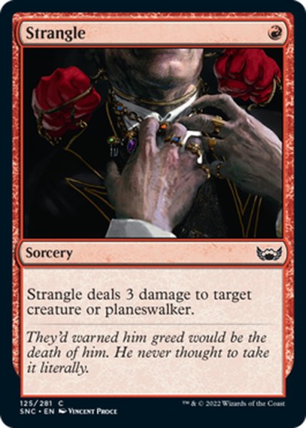 画像1: 【ENG】絞殺/Strangle[MTG_SNC_125C] (1)