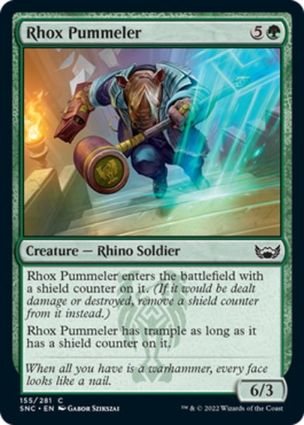 画像1: 【ENG】ロウクスの打撃手/Rhox Pummeler[MTG_SNC_155C] (1)