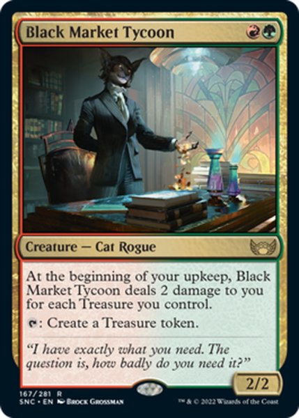 画像1: 【ENG】闇市場の巨頭/Black Market Tycoon[MTG_SNC_167R] (1)