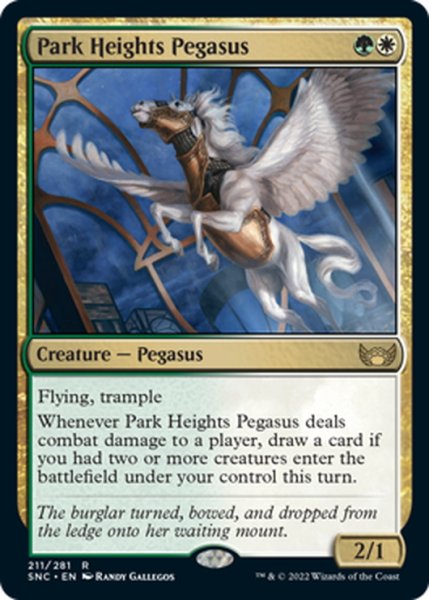 画像1: 【ENG】高街のペガサス/Park Heights Pegasus[MTG_SNC_211R] (1)