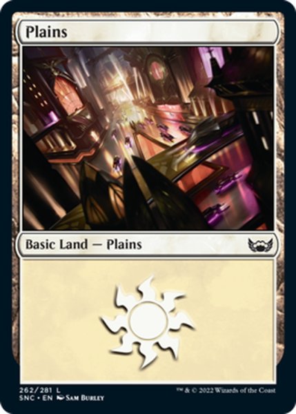 画像1: 【ENG】平地/Plains[MTG_SNC_262L] (1)