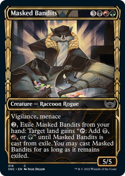 画像1: 【ENG】覆面の匪賊/Masked Bandits[MTG_SNC_319C] (1)