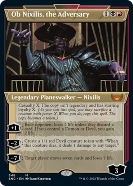 画像1: 【ENG】敵対するもの、オブ・ニクシリス/Ob Nixilis, the Adversary[MTG_SNC_348M] (1)