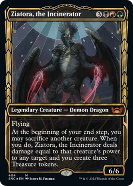 画像1: 【ENG】★箔押しFoil★焼却するもの、ジアトラ/Ziatora, the Incinerator[MTG_SNC_404M] (1)