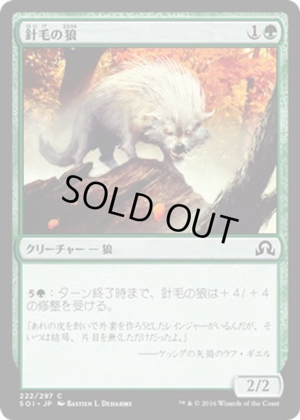 画像1: 【JPN】針毛の狼/Quilled Wolf[MTG_SOI_222C] (1)