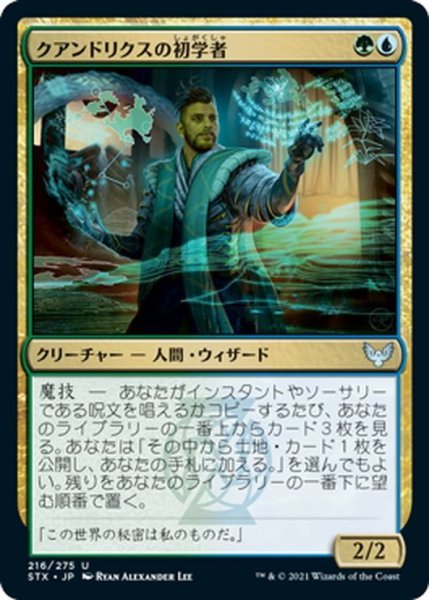 画像1: 【JPN】クアンドリクスの初学者/Quandrix Apprentice[MTG_STX_216U] (1)