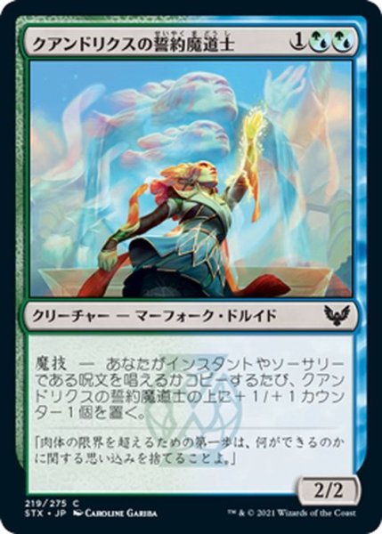 画像1: 【JPN】クアンドリクスの誓約魔道士/Quandrix Pledgemage[MTG_STX_219C] (1)