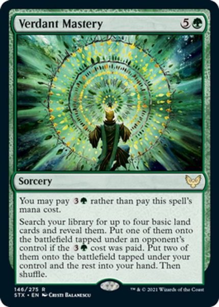 画像1: 【ENG】新緑の熟達/Verdant Mastery[MTG_STX_146R] (1)