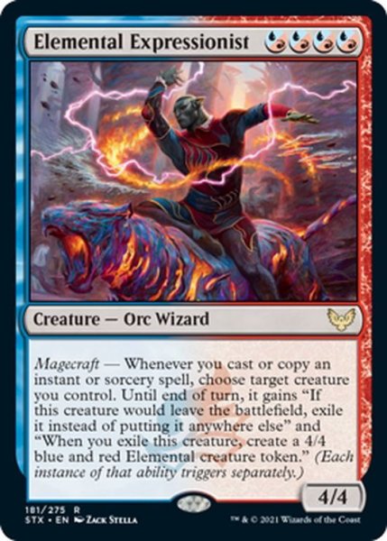 画像1: 【ENG】精霊表現者/Elemental Expressionist[MTG_STX_181R] (1)