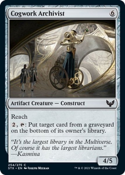 画像1: 【ENG】歯車の文書管理人/Cogwork Archivist[MTG_STX_254C] (1)