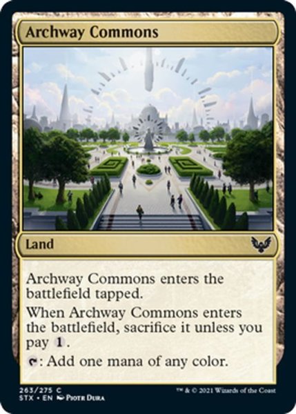 画像1: 【ENG】アーチ道の公共地/Archway Commons[MTG_STX_263C] (1)