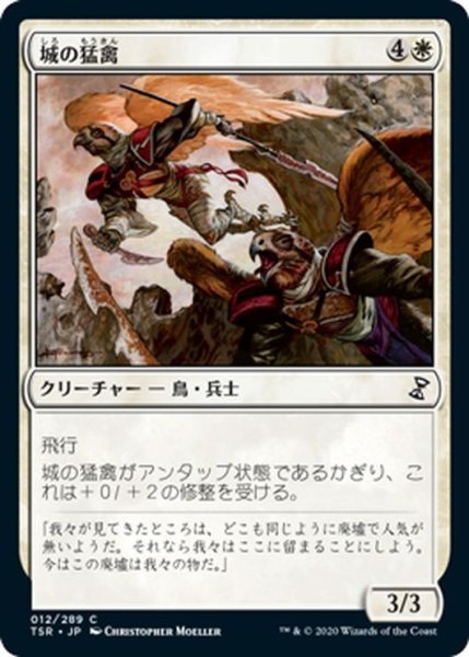 画像1: 【JPN】城の猛禽/Castle Raptors[MTG_TSR_012C] (1)