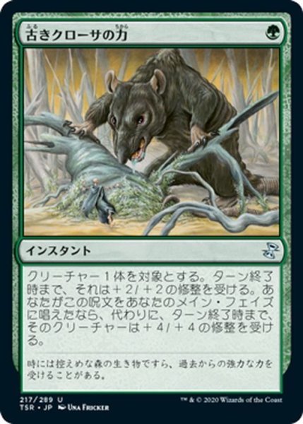 画像1: 【JPN】古きクローサの力/Might of Old Krosa[MTG_TSR_217U] (1)