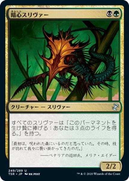 画像1: 【JPN】暗心スリヴァー/Darkheart Sliver[MTG_TSR_249U] (1)