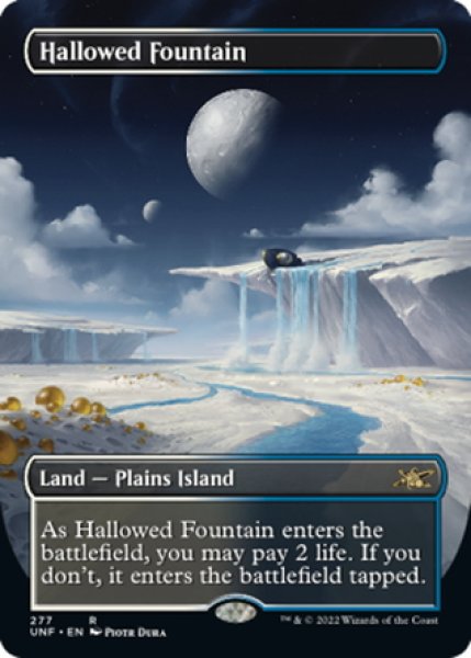 画像1: 【ENG】★Foil★神聖なる泉/Hallowed Fountain[MTG_UNF_277R] (1)