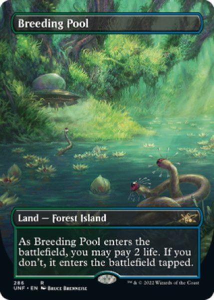 画像1: 【ENG】繁殖池/Breeding Pool?[MTG_UNF_286R] (1)