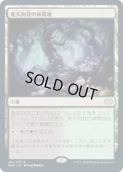 画像1: 【JPN】死天狗茸の林間地/Deathcap Glade[MTG_VOW_261R] (1)