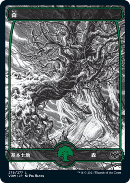 画像1: 【JPN】★Foil★森/Forest[MTG_VOW_276L] (1)